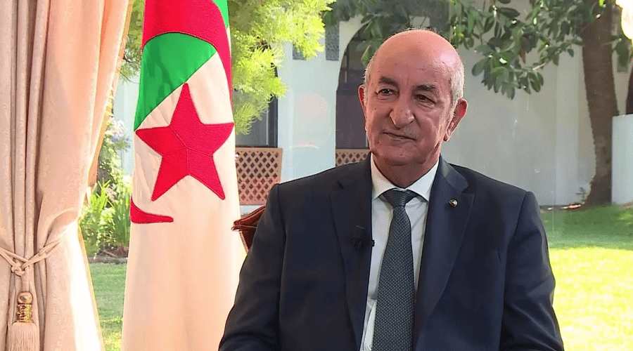 تبون يعلن ترشحة لولاية ثانية في الجزائر