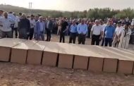 تشييع جثامين حادثة انقلاب سيارة للنقل المزدوج بدمنات