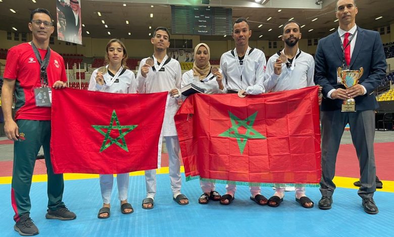 ميدالية ذهبية و 4 نحاسيات للمنتخب المغربي للباراتايكواندو في كأس رئيس الإتحاد الدولي - الأردن 2023