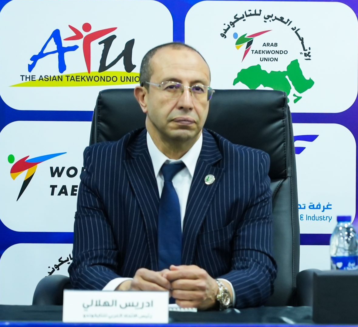 الأستاذ إدريس الهلالي يشارك ضمن المؤتمر الصحفي لكأس العرب للتايكوندو بمدينة الفجيرة الإماراتية