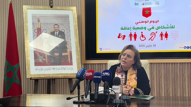 وزيرة التضامن والإدماج الاجتماعي والأسرة تبشر ذوي الإحتياجات الخاصة بقرب صدور 