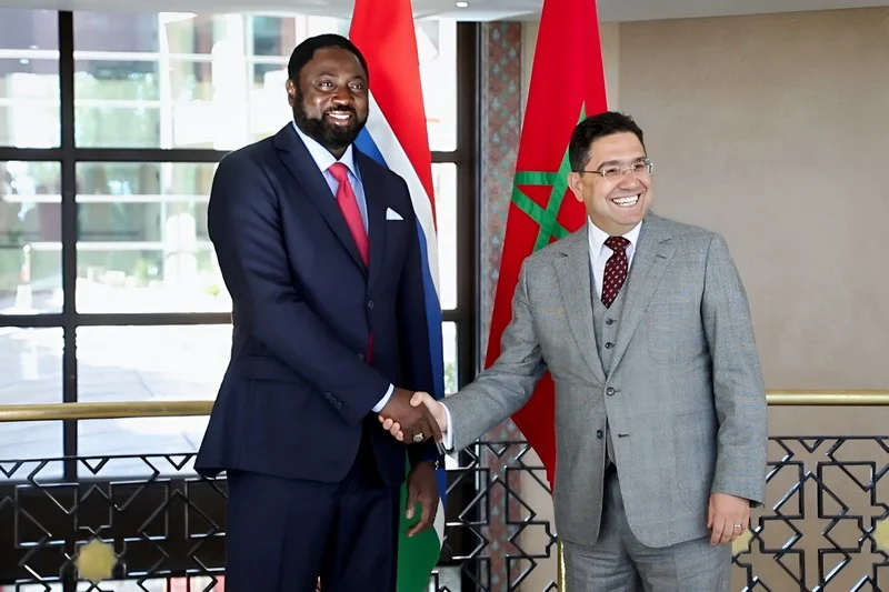 ناصر بوريطة يستقبل نظيره الغامبي حاملا رسالة خطية إلى الملك