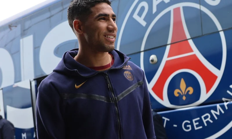 أشرف حكيمي يجدد عقده مع باريس سان جيرمان الفرنسي لغاية 2029