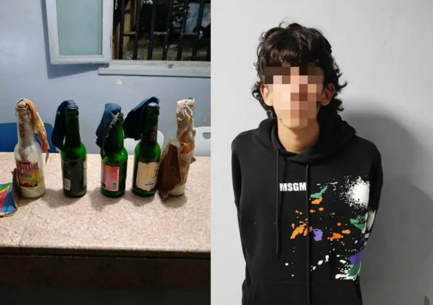 الأمن يعتقل مراهقا وبحوزته قنابل 