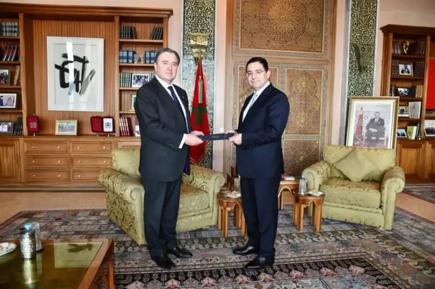ناصر بوريطة يستقبل السفير الأمريكي الجديد  ديوك بوكان الثالث بمقر الوزارة
