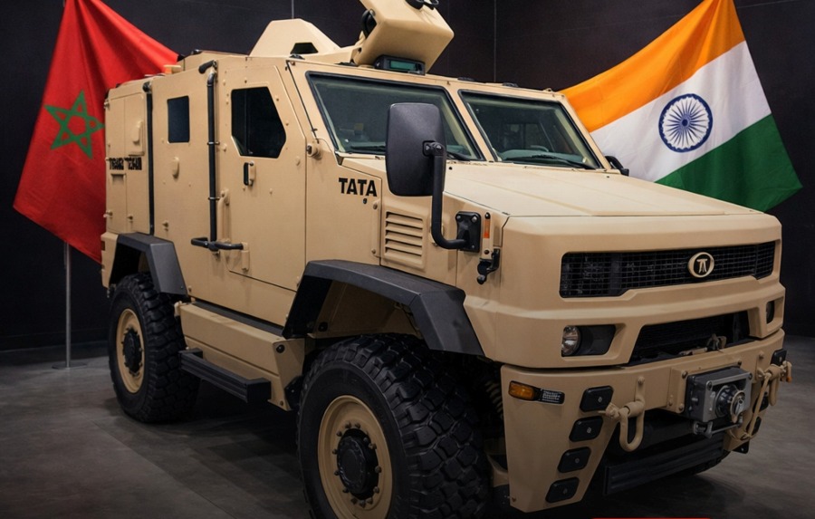 مجموعة TATA الهندية تعرض على المغرب مدرعة خفيفة كمكمل لصفقة WhAP 8×8 مع إمكانية تصنيعها محليا