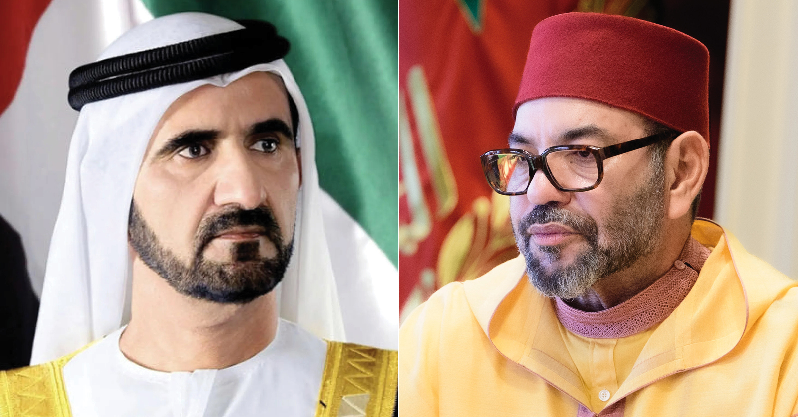 الشيخ محمد بن راشد آل مكتوم يهنئ الملك محمد السادس والمغاربة بتأهل 