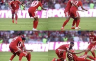 سقوط مفاجئ لجمال موسيالا يثير القلق.. وإسماعيل صيباري يخطف الأنظار في موقف إنساني