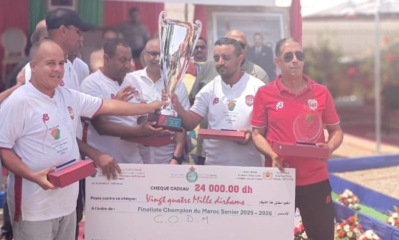 شباب الوطية طانطان يُتوَّجُ بطلا للمغرب في الكرة الحديدية لأول مرة في تاريخه