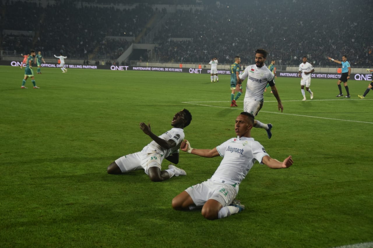 فوز فريق الرجاء البيضاوي على شبيبة القبائل الجزائري في أبطال إفريقيا