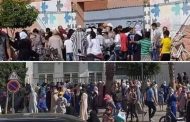 صادم.. العشرات من المواطنين يتزاحمون لتقديم استمارة “التعليم الحضوري”