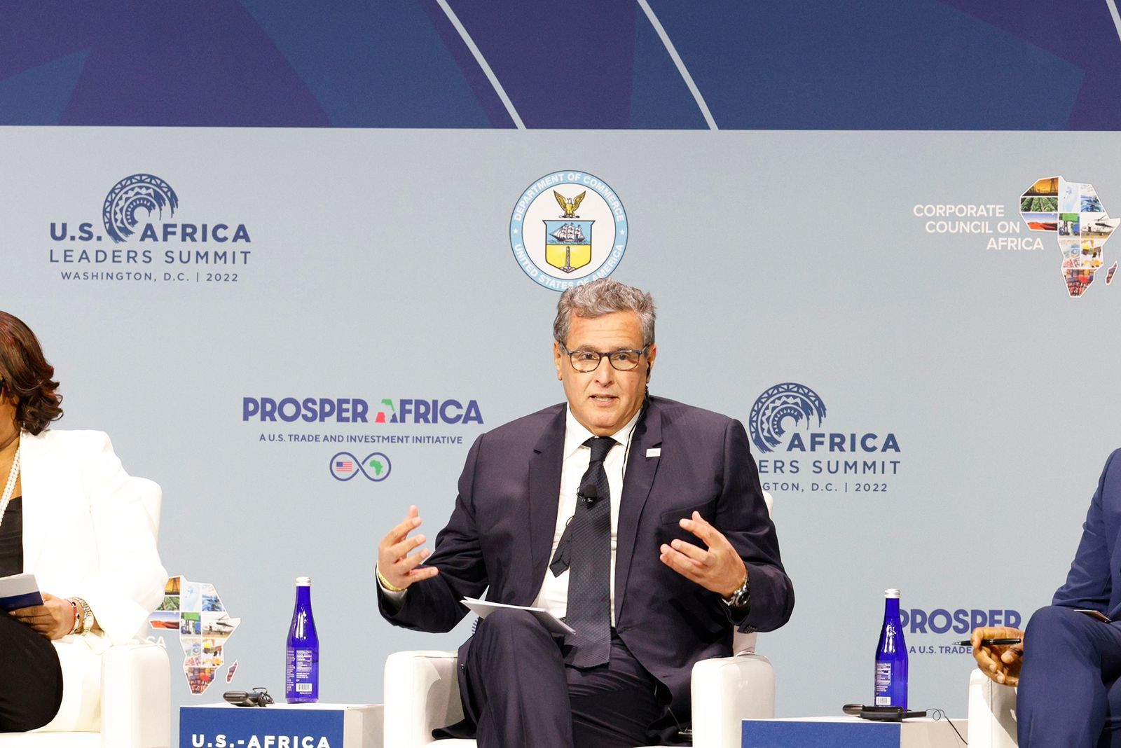 واشنطن.. أخنوش يستعرض أوجه التنمية الاقتصادية بالمغرب ويؤكد أن الشراكة مع إفريقيا والولايات المتحدة الأمريكية من أولويات المملكة