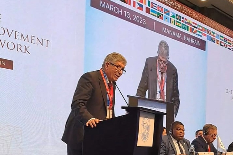 الوفد المغربي المشارك في مؤتمر الشبكة البرلمانية لدول عدم الانحياز بالبحرين يرد بقوّة على الإدعاءات المعادية للوحدة الترابية للمملكة