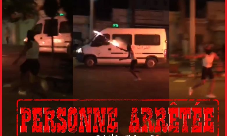 أمن المحمدية يتفاعل مع مقطع فيديو يظهر فيه شخص يحوز شهبا نارية مشتعلة يرشق بها سيارة للقوات العمومية في محاولة لتعريض طاقمها للإيذاء العمدي