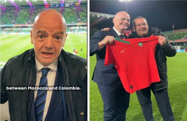 بعد تأهلهن التاريخي لثمن نهائي كأس العالم للسيدات.. إنفانتينو يتحدث بالدارجة المغربية في تهنئته للبؤات الأطلس (فيديو)