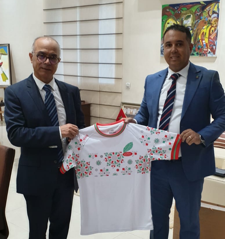 شكيب بنموسى يستقبل رئيس الجامعة الملكية المغربية للريكبي