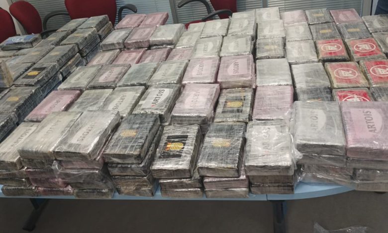 عملية مشتركة بين الأمن والجمارك تسفر عن حجز حوالي 363 كيلوغراما من مخدر الكوكايين بمعبر الكركرات كانت موجهة نحو المغرب انطلاقا من الخارج