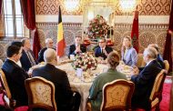 الملك محمد السادس يقيم مأدبة غداء على شرف الوزير الأول البلجيكي والوفد المرافق له