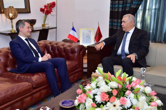 عبد الوافي لفتيت يستقبل نظيره الفرنسي والأخير يشكر المغرب على دعمه في تأمين أولمبياد باريس 2024