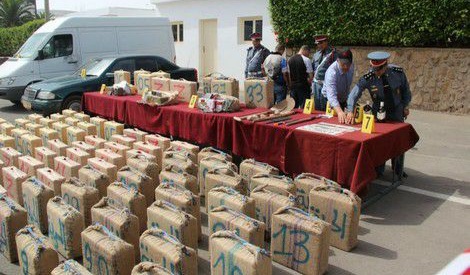 درك بني ملال يُحبط محاولة تهريب طنين من المخدرات محملة على 3 سيارات