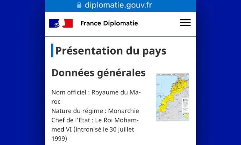 فرنسا تفتح قنصلية في الأقاليم الجنوبية وتعتمد خريطة المغرب كاملة