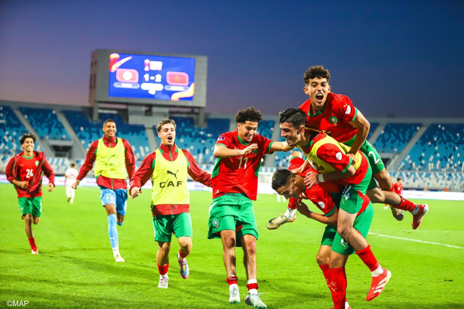 المنتخب الوطني المغربي يتأهل إلى ربع نهائي كأس إفريقيا لأقل من 20 سنة بعد فوزه على نظيره التونسي