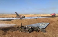 تحطم طائرة تدريب عسكرية من نوع 