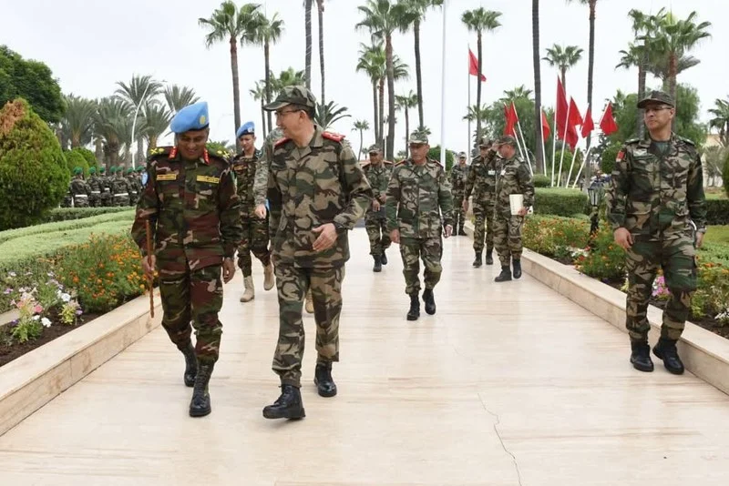 الفريق أول محمد بريظ يستقبل قائد قوة البعثة الأممية بالأقاليم الجنوبية