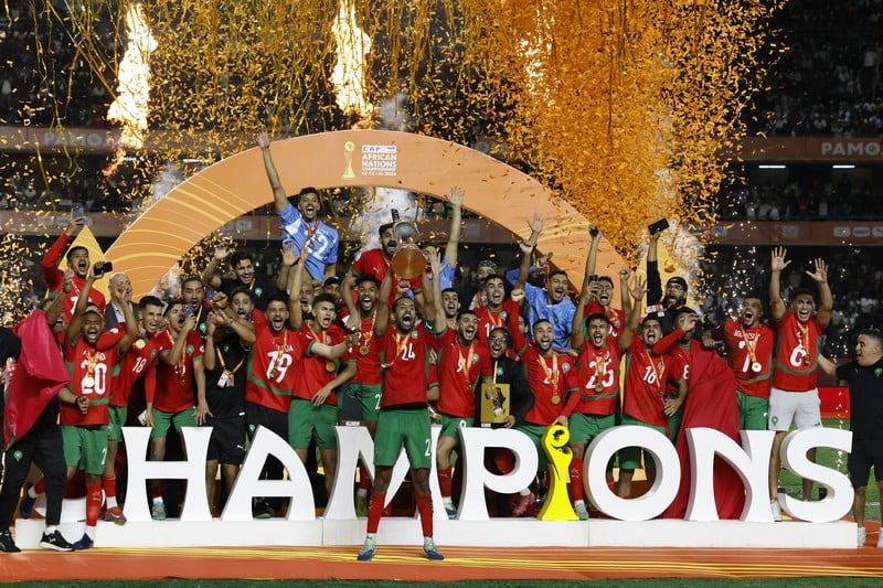 المنتخب الوطني المغربي يفوز على مدغشقر ويتوج بطلا ل