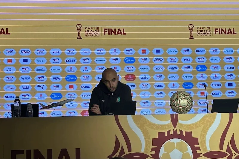 الركراكي: كرة القدم قد تكون قاسية .. وأتحمل المسؤولية في الإخفاق