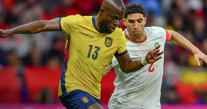 برأسية العيناوي.. أسود الأطلس ينتزعون التعادل أمام الإكوادور