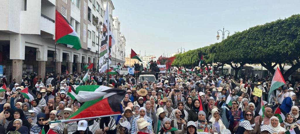 مسيرة حاشدة بالرباط تنديدا بأوضاع الأسرى الفلسطينيين