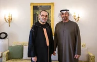 رئيس دولة الإمارات العربية المتحدة يستقبل الملك محمد السادس بمقر إقامته بالرباط