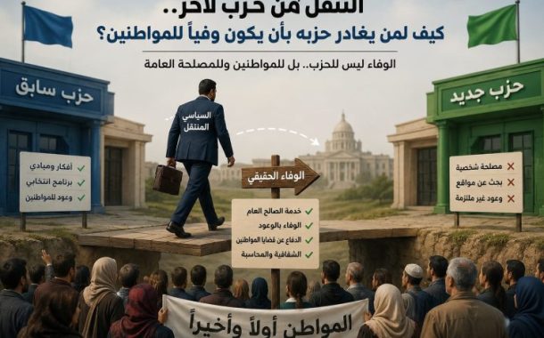 التنقل من حزب إلى آخر يضعف ثقة المواطنين في مصداقية المنتخبين