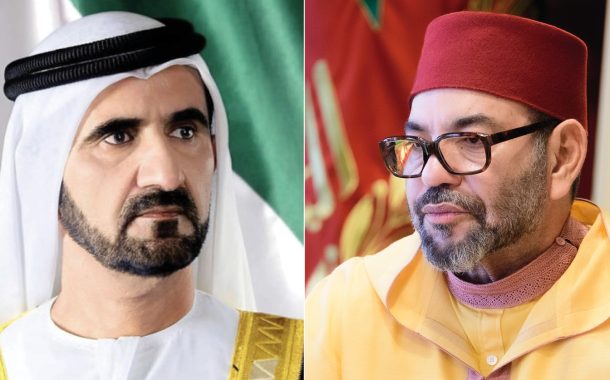 الشيخ محمد بن راشد آل مكتوم يهنئ الملك محمد السادس والمغاربة بتأهل 