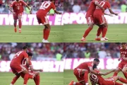 سقوط مفاجئ لجمال موسيالا يثير القلق.. وإسماعيل صيباري يخطف الأنظار في موقف إنساني