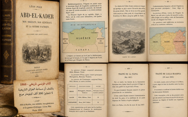 كتاب فرنسي عمره 160 عاما يكشف الحدود الحقيقية للجزائر